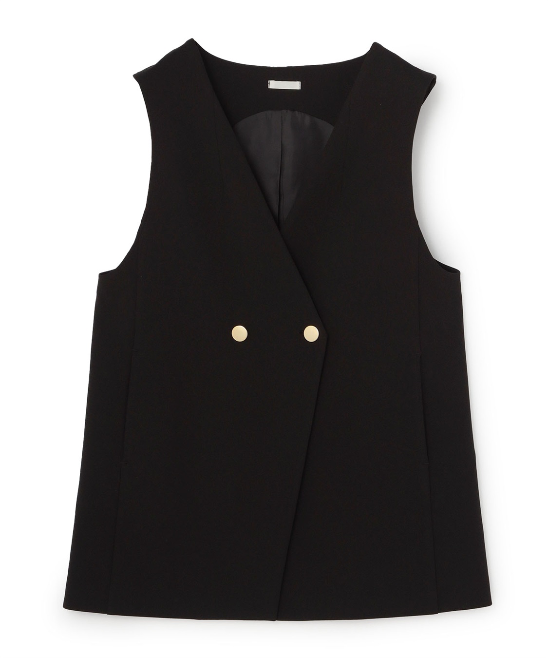 Life Style by cross marche 【anyfee/プラスサイズ】ニットジョーゼットジレ_variation_1