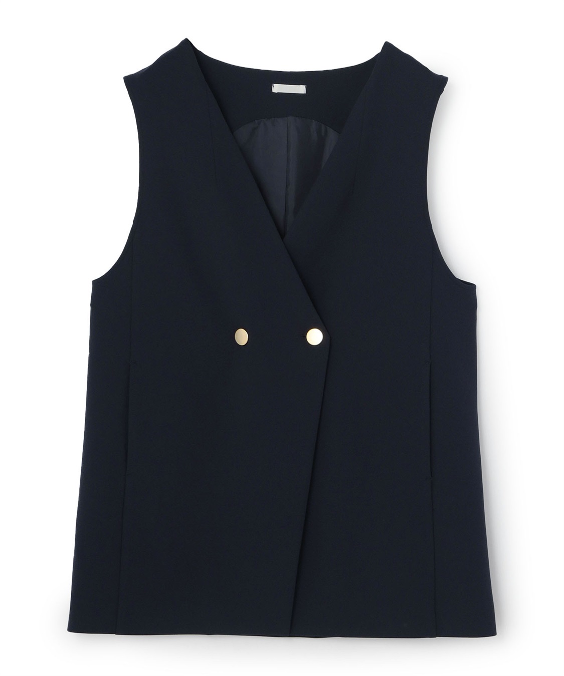 Life Style by cross marche 【anyfee/プラスサイズ】ニットジョーゼットジレ_variation_3