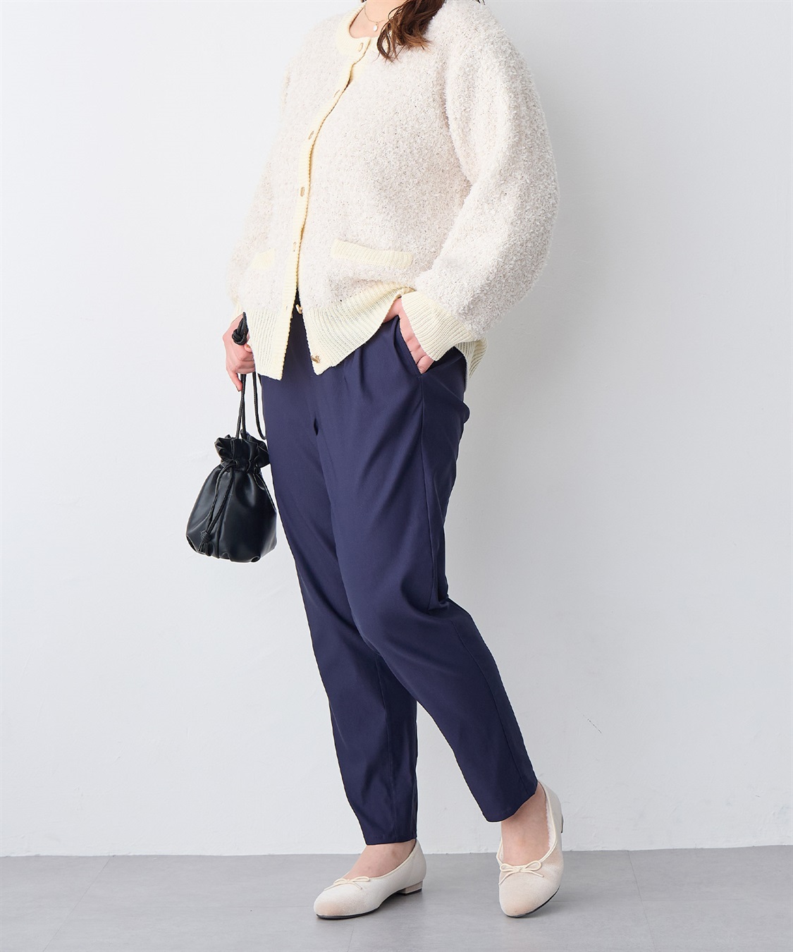 anyfee 【anyfee/プラスサイズ】GOODテーパードパンツ_main