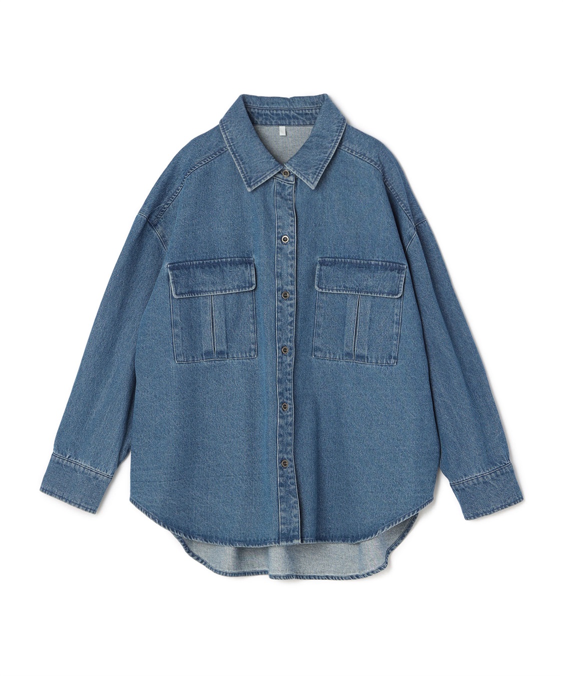 anyfee 【anyfee/プラスサイズ】BIGポケットデニムシャツ_variation_1