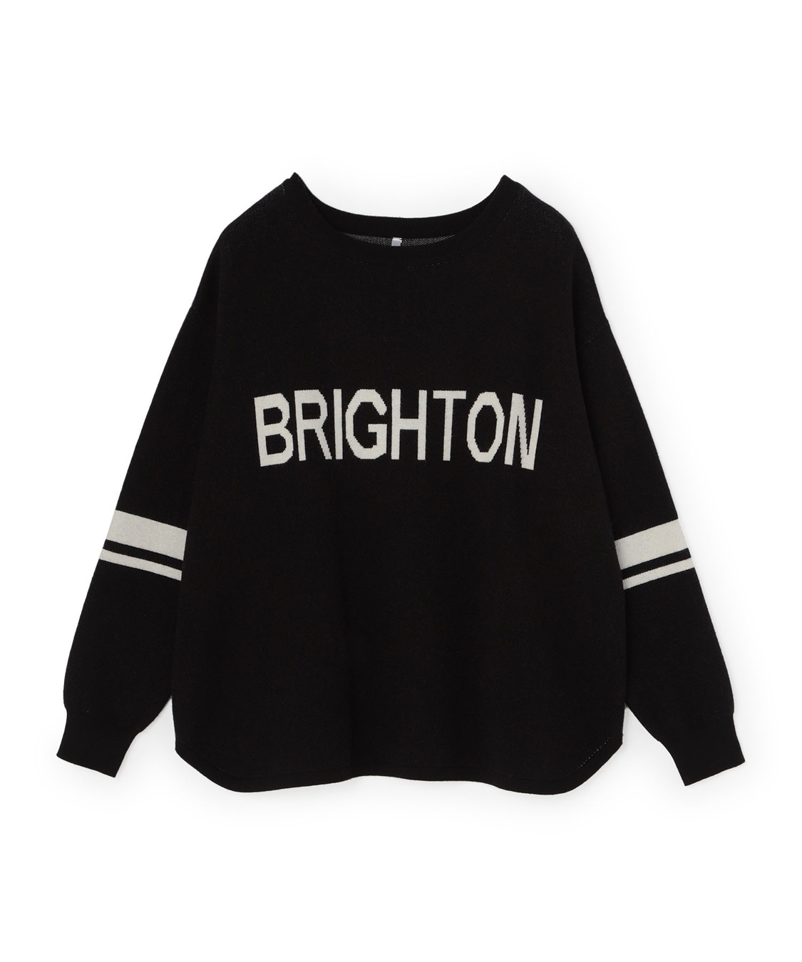 Life Style by cross marche 【anyfee/プラスサイズ】ジャガードロゴニットプルオーバー_variation_1