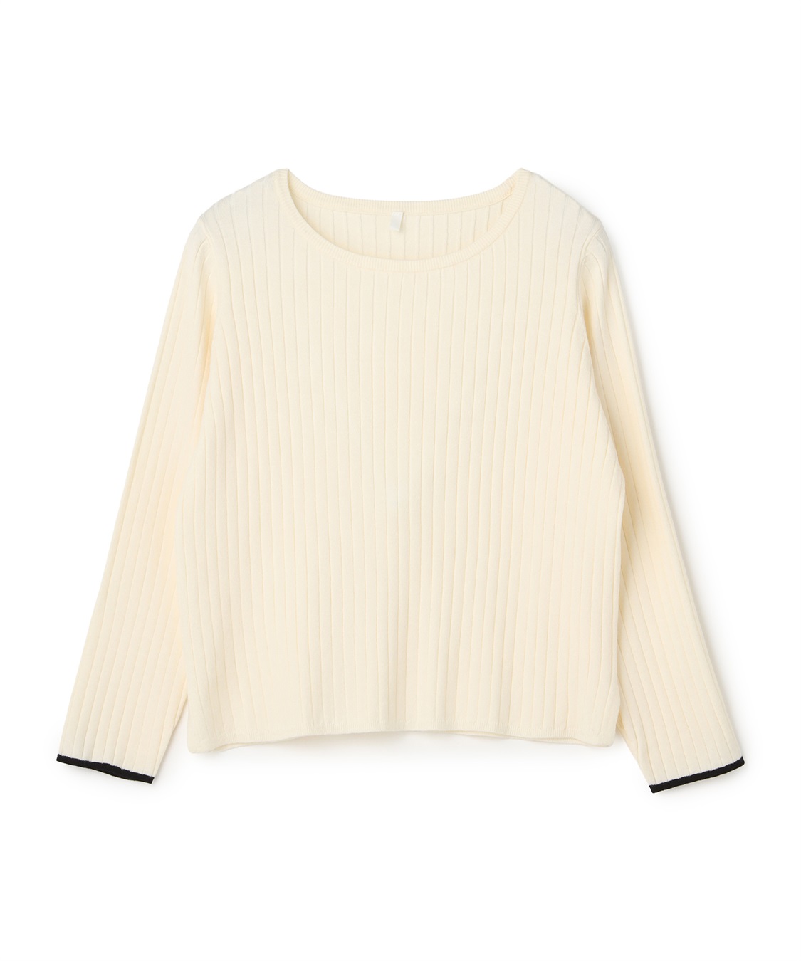 anyfee 【anyfee/大きいサイズ】もちっと袖配色リブニットプルオーバー◆新色追加◆_variation_4