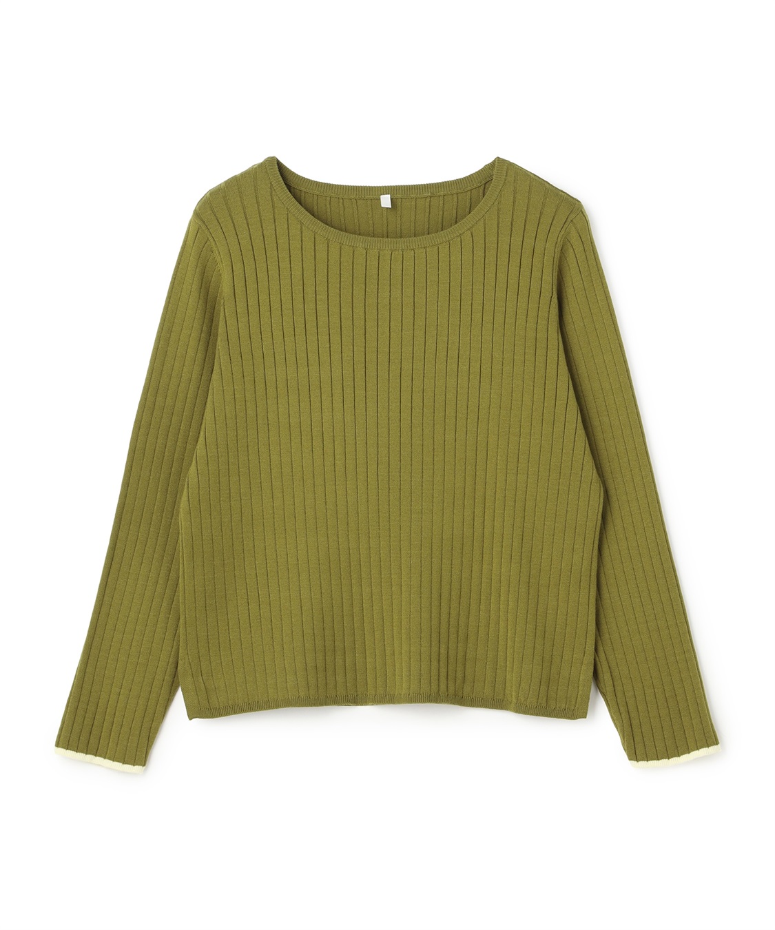 anyfee 【anyfee/大きいサイズ】もちっと袖配色リブニットプルオーバー◆新色追加◆_variation_2