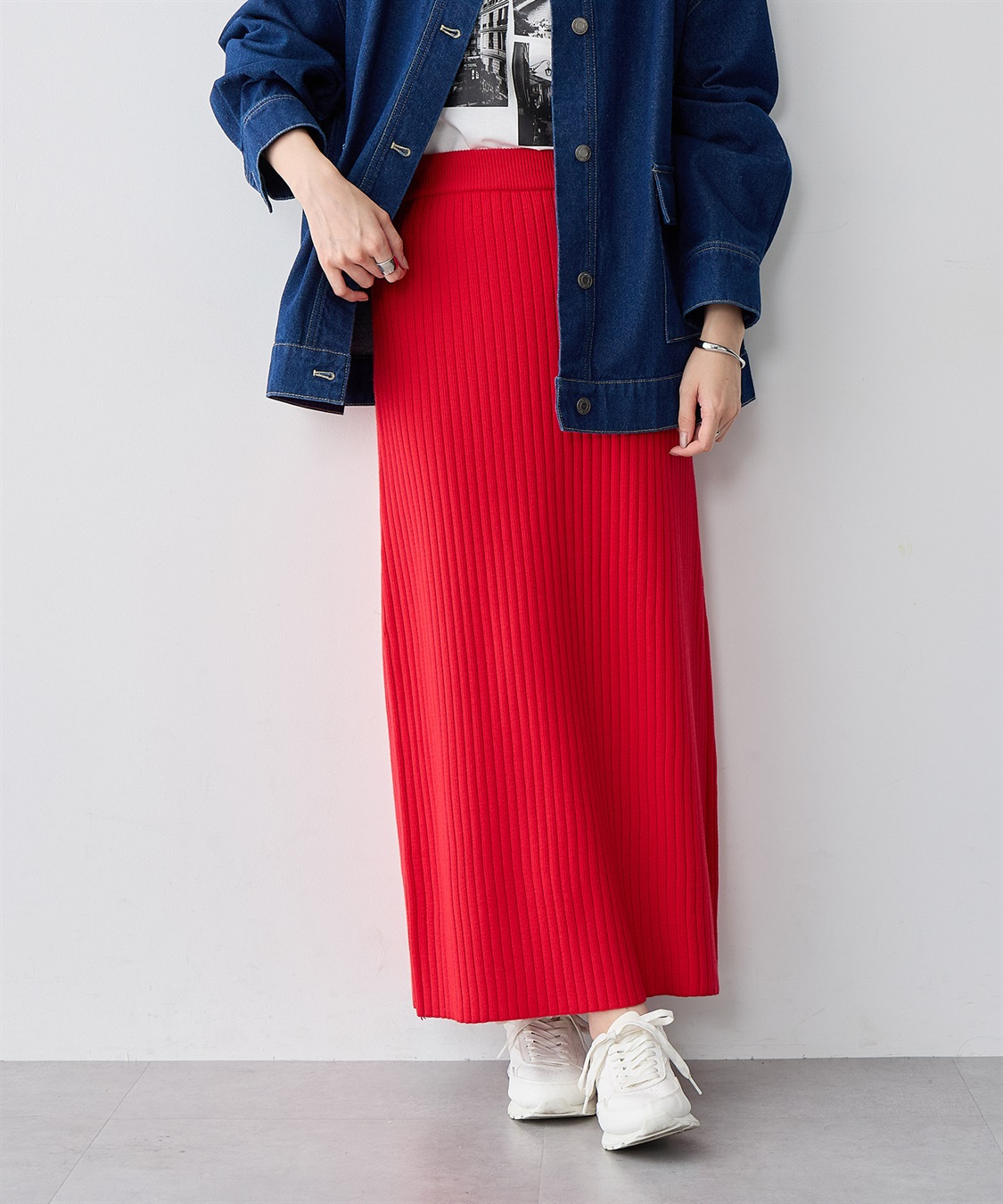 anyfee 【anyfee/プラスサイズ】ウォームタッチリブニットタイトスカート《低身長サイズ有》◆新色追加◆_variation_3