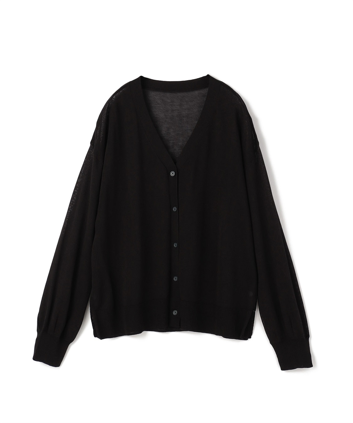 Life Style by cross marche 【anyfee/プラスサイズ】Vネックシアーニットカーディガン《接触冷感》_variation_2