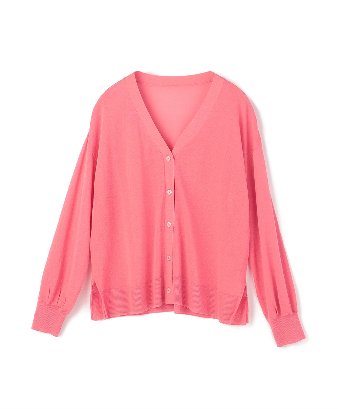 Life Style by cross marche 【anyfee/プラスサイズ】Vネックシアーニットカーディガン《接触冷感》_variation_3