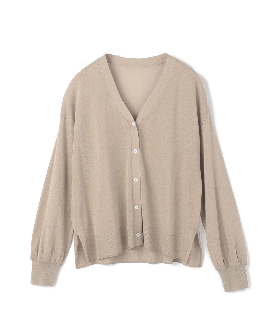 Life Style by cross marche 【anyfee/プラスサイズ】Vネックシアーニットカーディガン《接触冷感》_variation_4