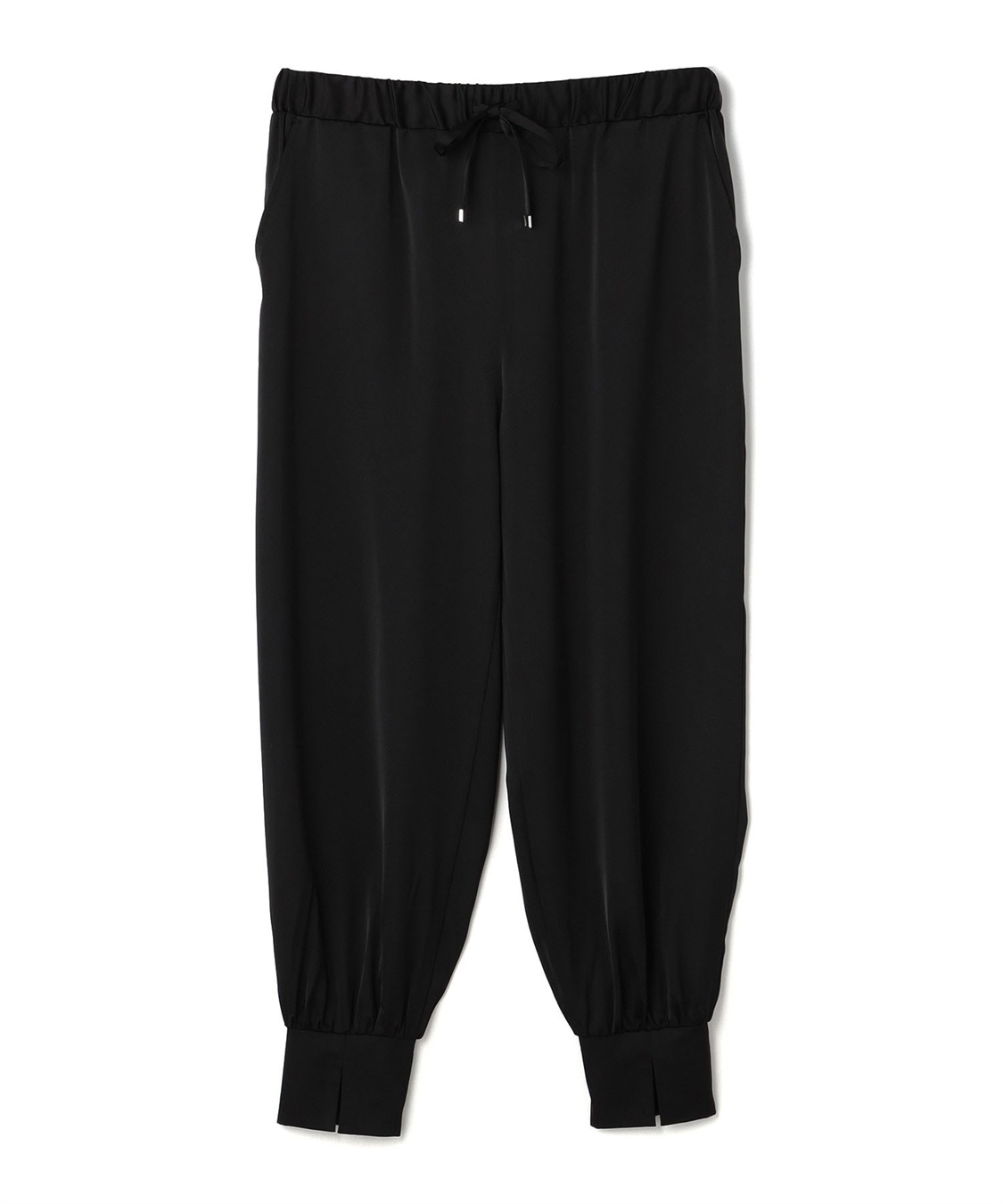 Life Style by cross marche 【anyfee/プラスサイズ】サテンジョガーパンツ_variation_1