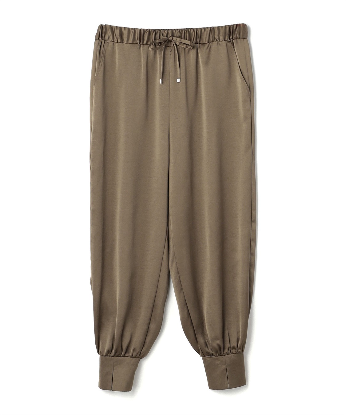 Life Style by cross marche 【anyfee/プラスサイズ】サテンジョガーパンツ_variation_2