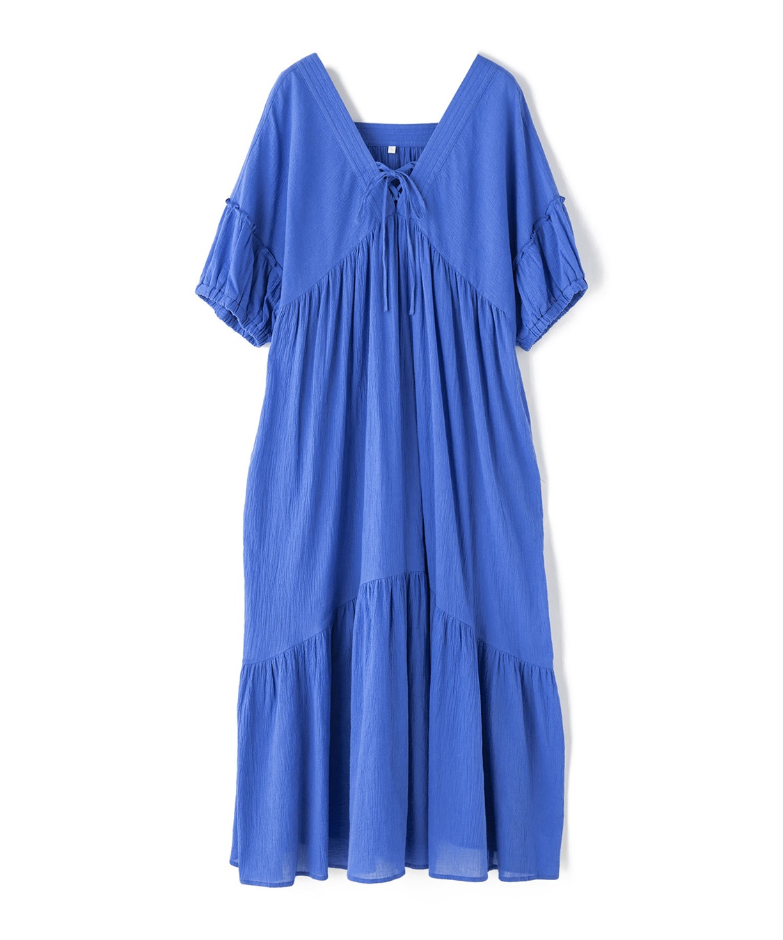 anyfee 【anyfee/プラスサイズ】前後2Wayリンクルコットンティアードワンピース_variation_2