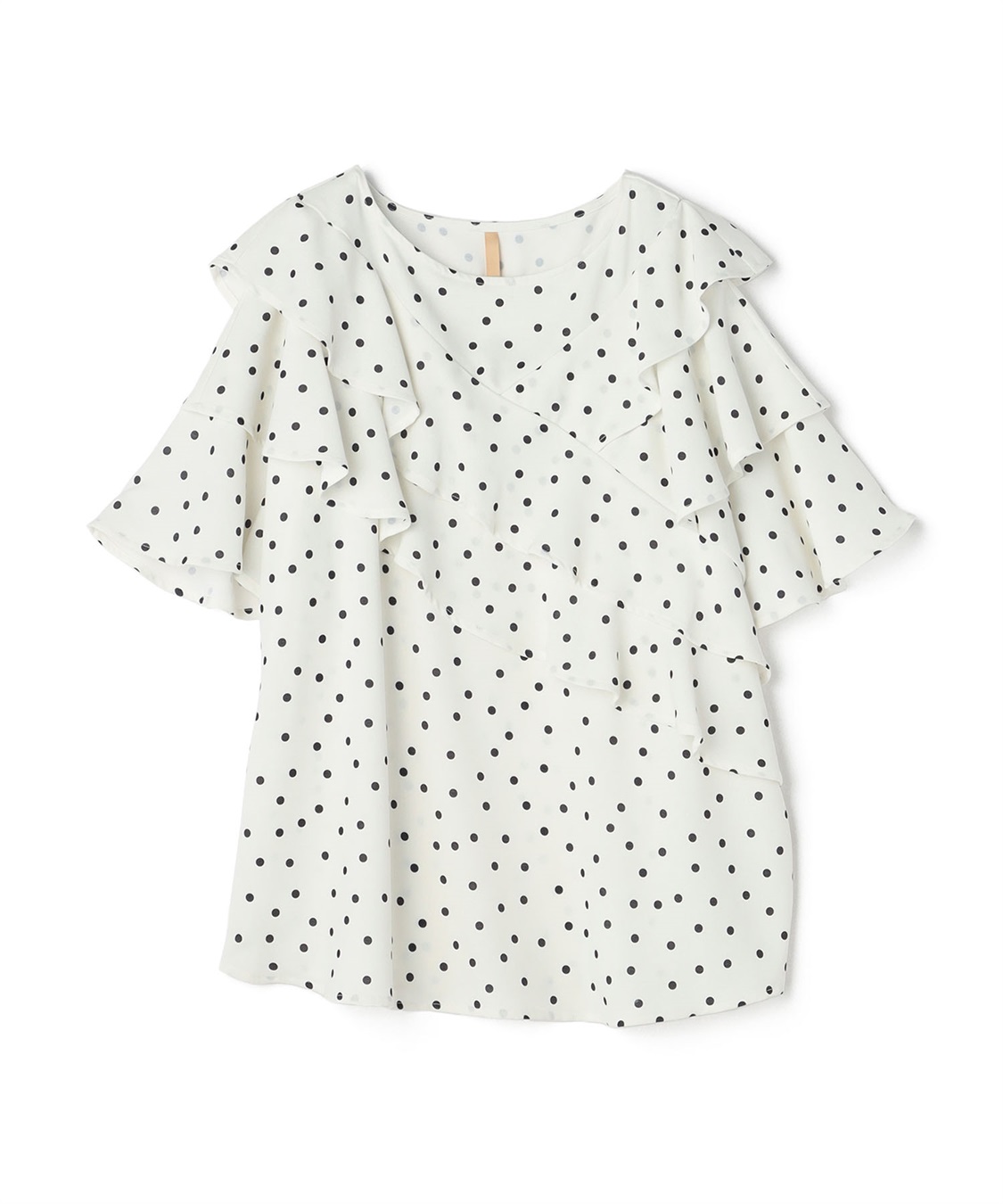 anyfee 【anyfee/プラスサイズ】フレアスリーブフリルデザインブラウス_variation_1