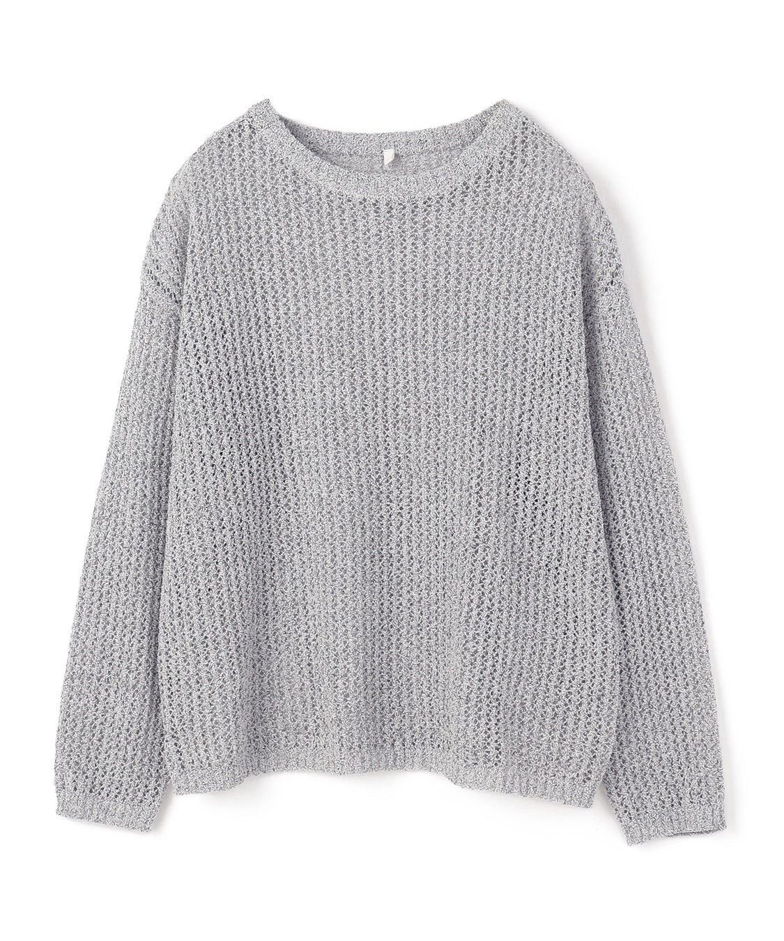 anyfee 【anyfee/プラスサイズ】ブークレヤーン透かし編みルーズニット_variation_1