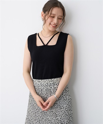 ellie⭐︎半袖ニットセーター カタログ掲載品】【100回洗っても型崩れしない
