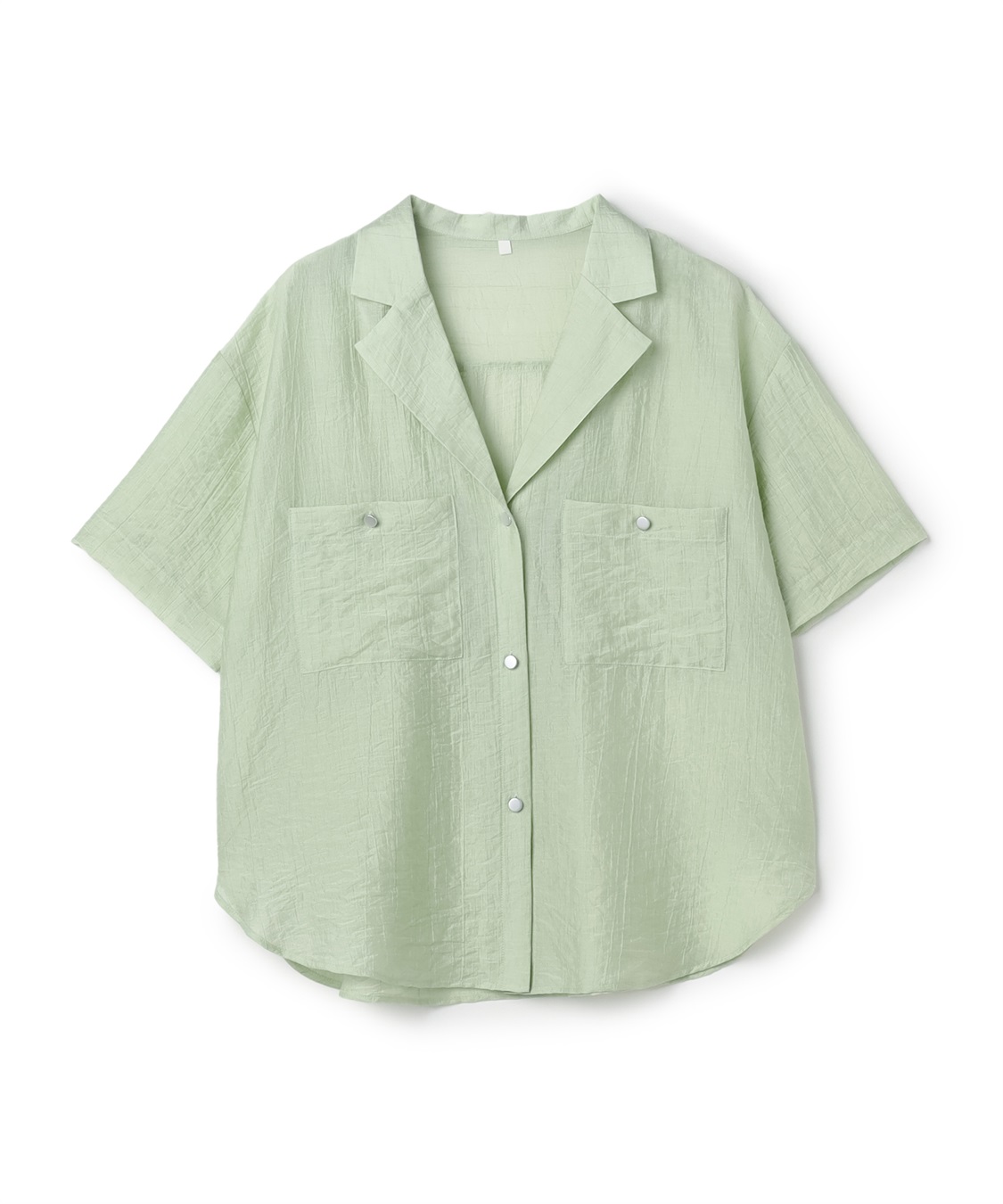 anyfee 【anyfee/プラスサイズ】シアー開襟シャツ_variation_2