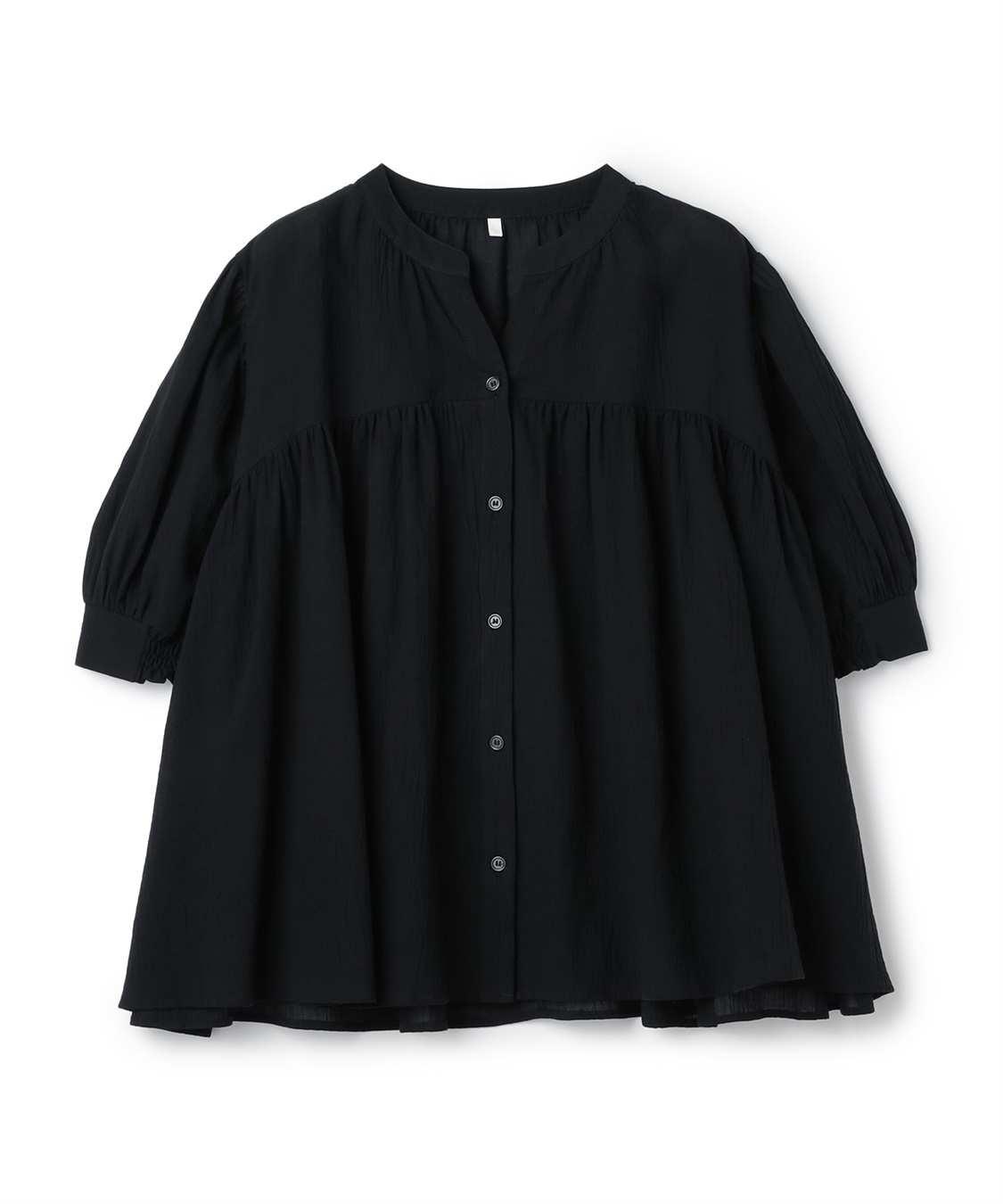 anyfee 【anyfee/プラスサイズ】リンクルギャザーフレアブラウス_variation_1