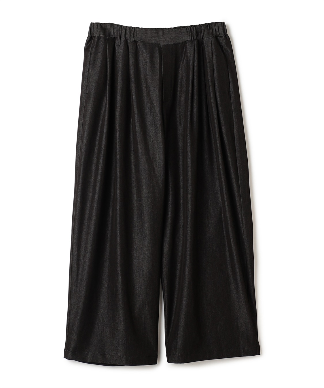 Life Style by cross marche 【anyfee/大きいサイズ】デニムライクタック入りイージーワイドパンツ《低身長サイズ有》_variation_1