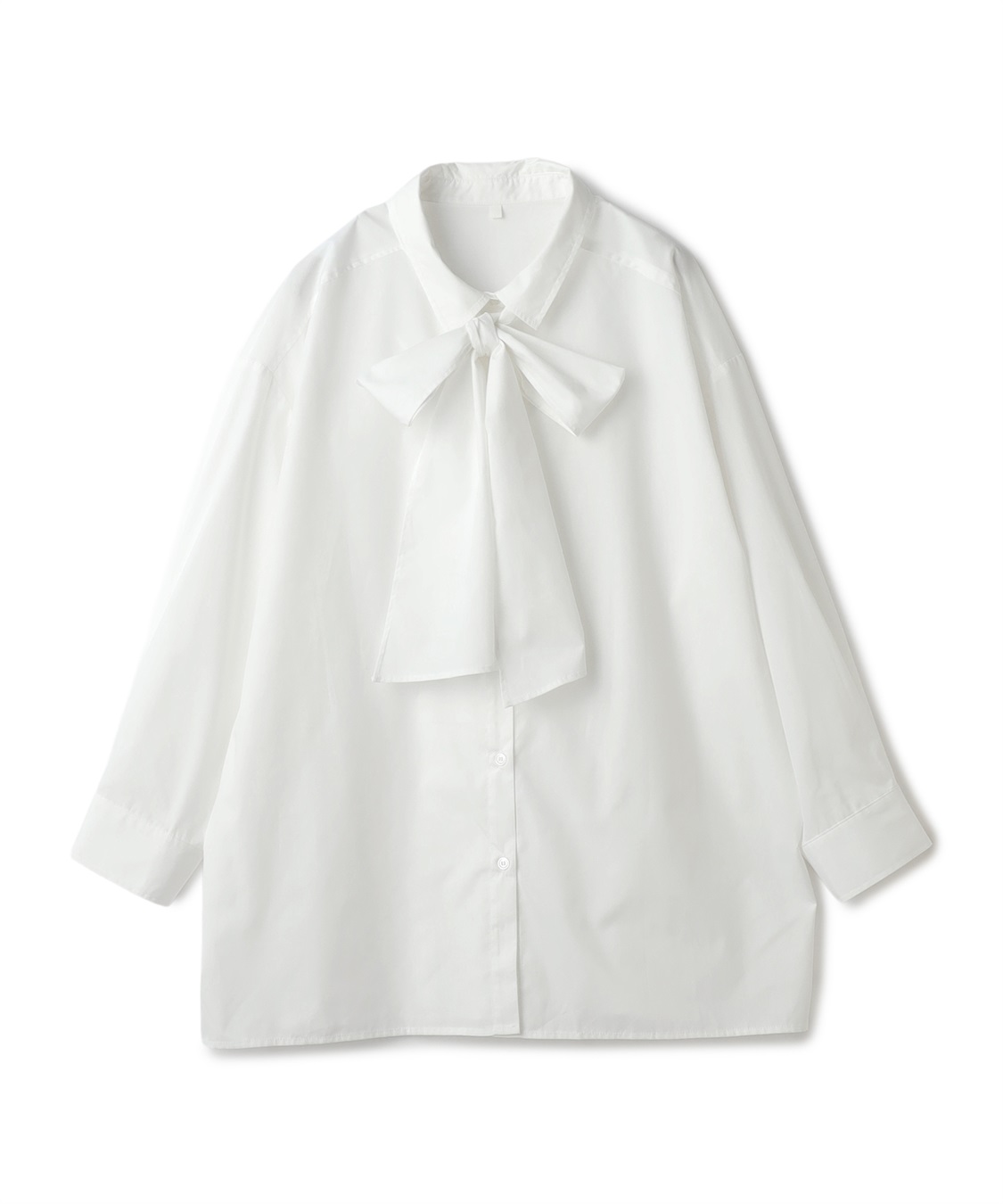 anyfee 【anyfee/大きいサイズ】2way衿付きBIGボウタイシャツ_variation_1