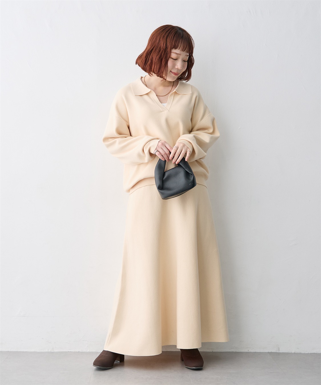 anyfee 【anyfee/大きいサイズ】ポロスキッパーニットプルオーバー《セットアップ対応》◆新色追加◆_variation_7