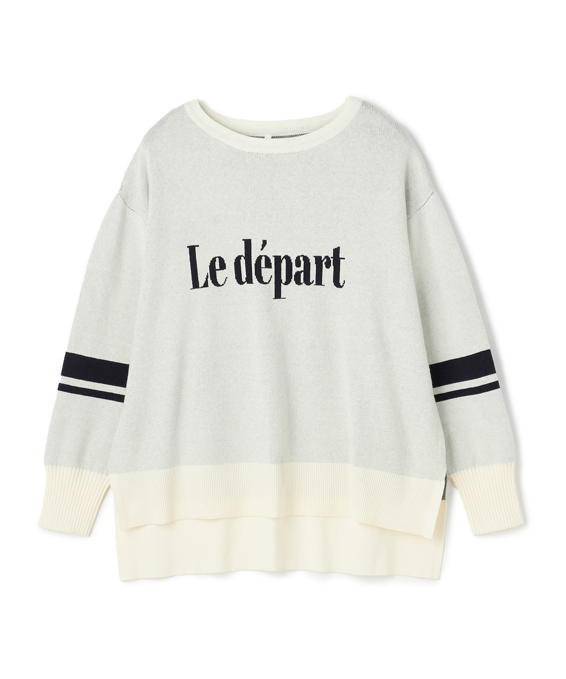 anyfee 【anyfee/大きいサイズ】ジャガードロゴニットプルオーバー_variation_1