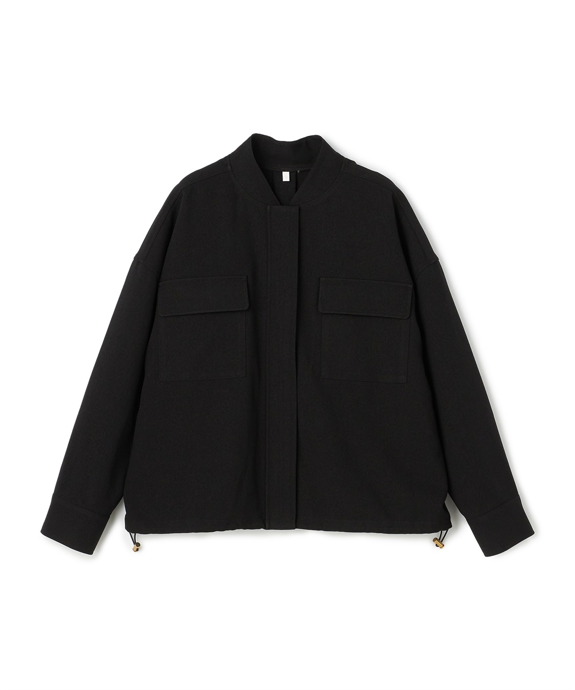 anyfee 【anyfee/大きいサイズ】ポケット付ウールライクツイルブルゾン《セットアップ対応/上下別売り》_variation_1