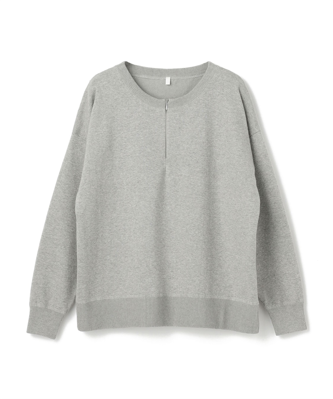 anyfee 【anyfee/大きいサイズ】ハーフジップスウェットライクニット_variation_2