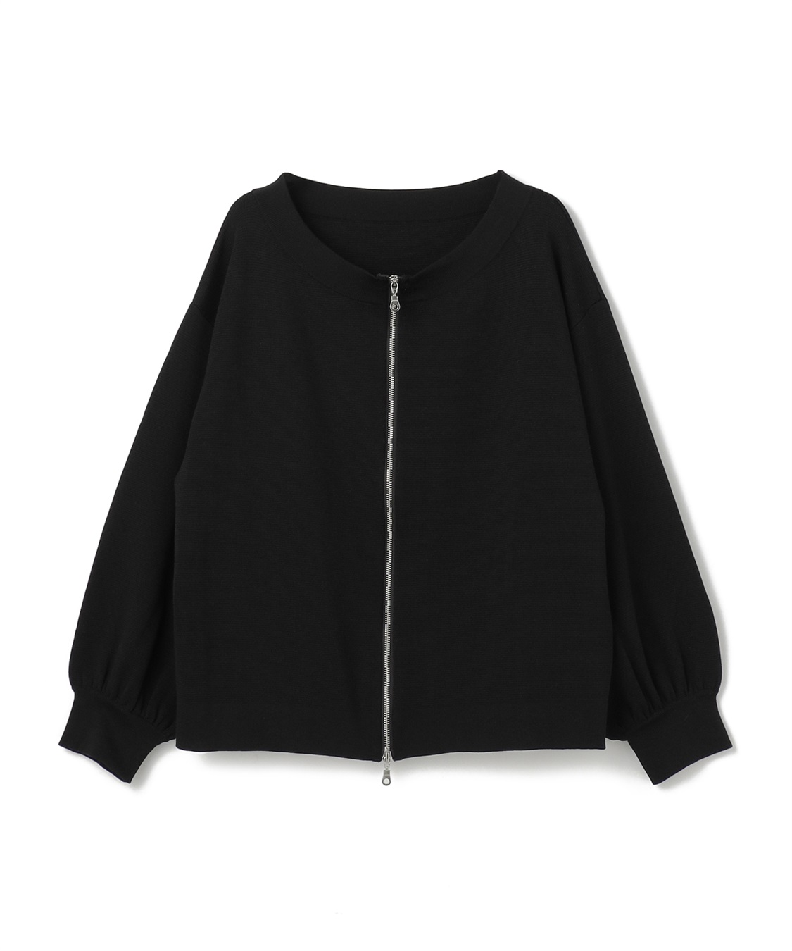 Life Style by cross marche 【anyfee/大きいサイズ】2Wayダブルジップボートネックカーディガン_variation_1