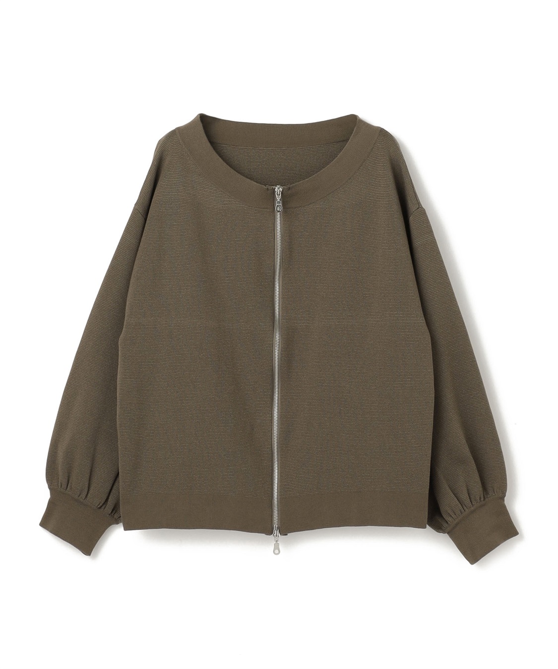 Life Style by cross marche 【anyfee/大きいサイズ】2Wayダブルジップボートネックカーディガン_variation_2