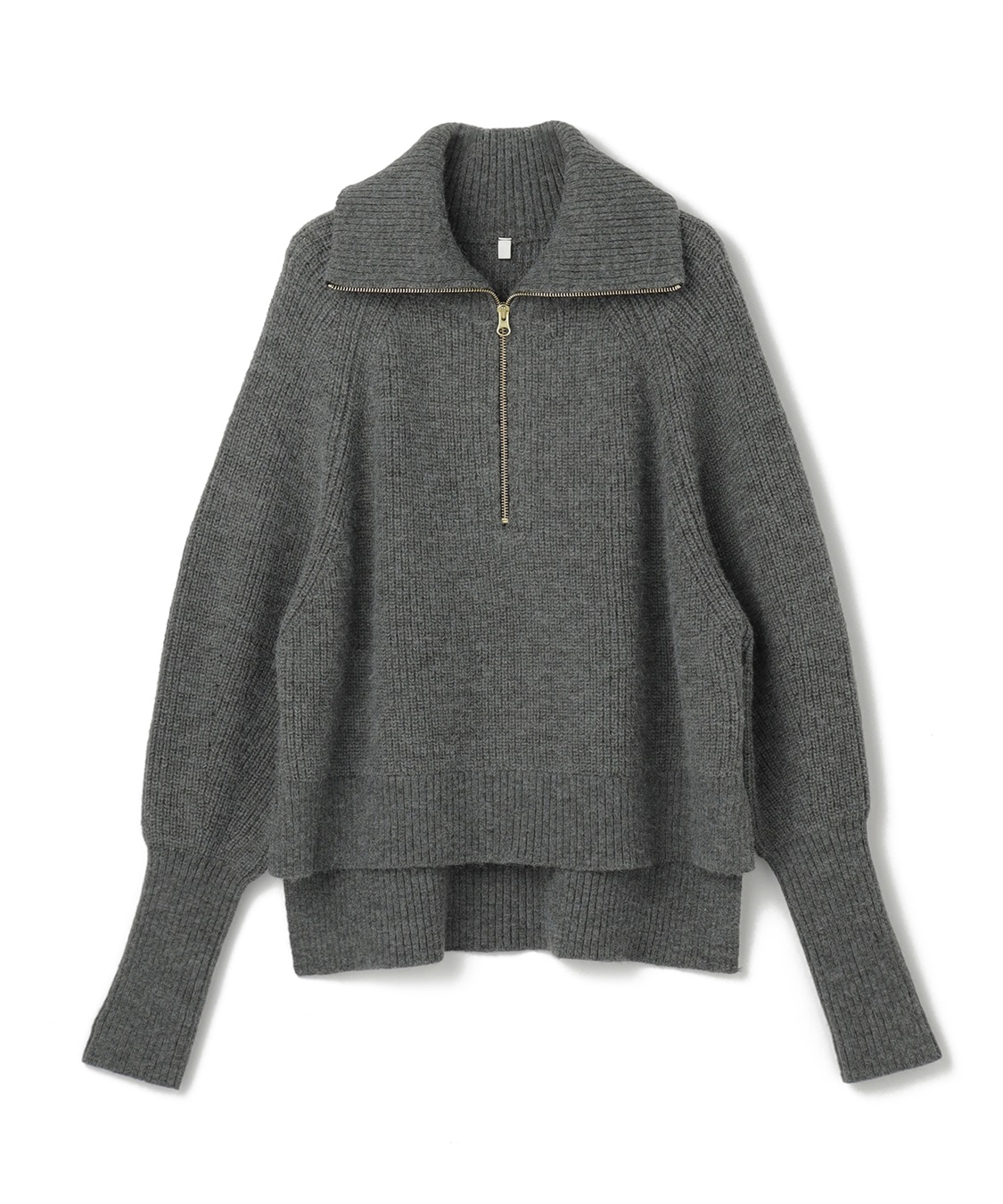 anyfee 【anyfee/大きいサイズ】ハーフジップニットプルオーバー_variation_1