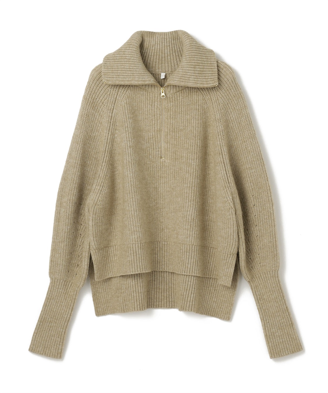 anyfee 【anyfee/大きいサイズ】ハーフジップニットプルオーバー_variation_2