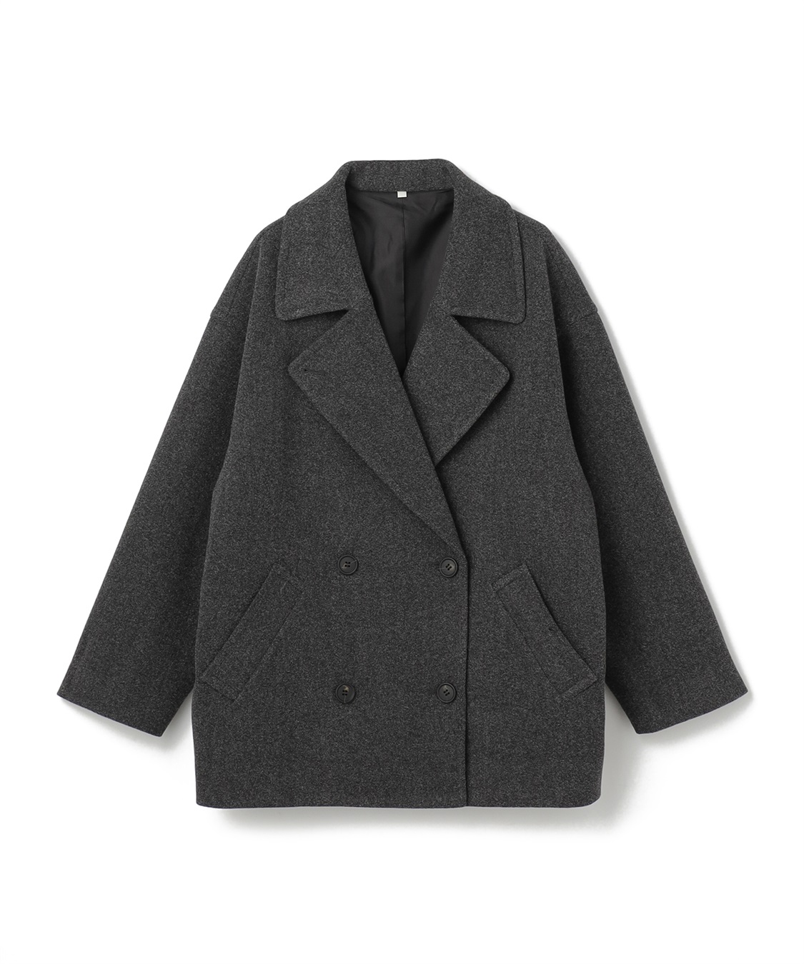 Life Style by cross marche 【anyfee/大きいサイズ】ミディ丈Pコート_variation_1