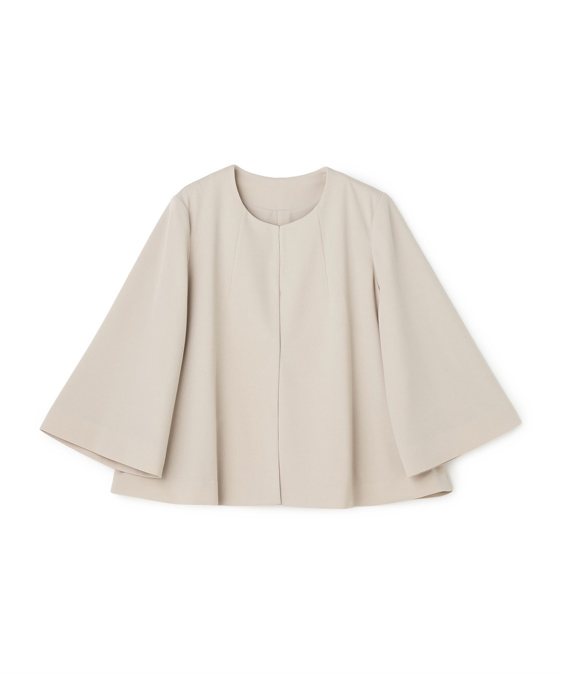 anyfee 【anyfee/大きいサイズ】ニットジョーゼットケープ風ジャケット《セレモニー/オケージョン》_variation_2