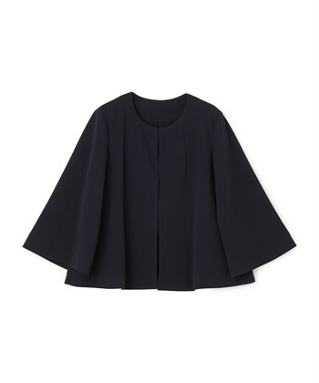 anyfee 【anyfee/大きいサイズ】ニットジョーゼットケープ風ジャケット《セレモニー/オケージョン》_variationthumb_3