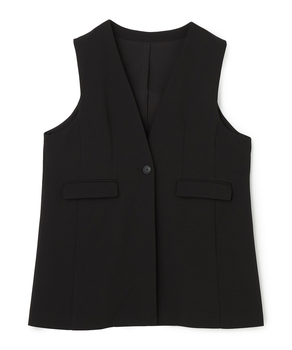 anyfee 【anyfee/大きいサイズ】ニットジョーゼットロングジレ《セレモニー/オケージョン》_variation_1