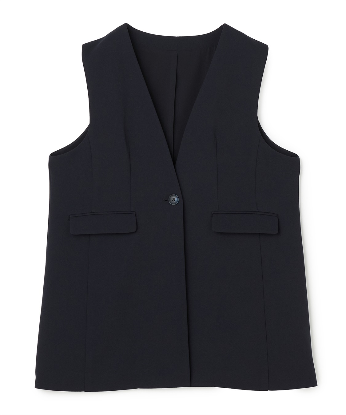 anyfee 【anyfee/大きいサイズ】ニットジョーゼットロングジレ《セレモニー/オケージョン》_variation_3