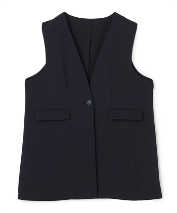 anyfee 【anyfee/大きいサイズ】ニットジョーゼットロングジレ《セレモニー/オケージョン》_variationthumb_3