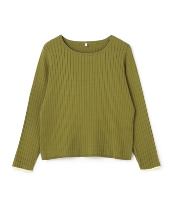 anyfee 【anyfee/大きいサイズ】もちっとリブ配色ニット(2025AW)_variationthumb_3