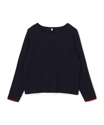 anyfee 【anyfee/大きいサイズ】もちっとリブ配色ニット(2025AW)_variationthumb_4