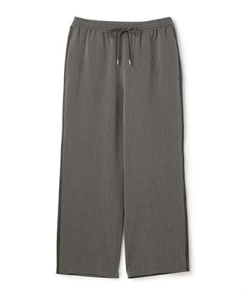 【anyfee/大きいサイズ】サイドラインワイドパンツ(チャコール-LL)