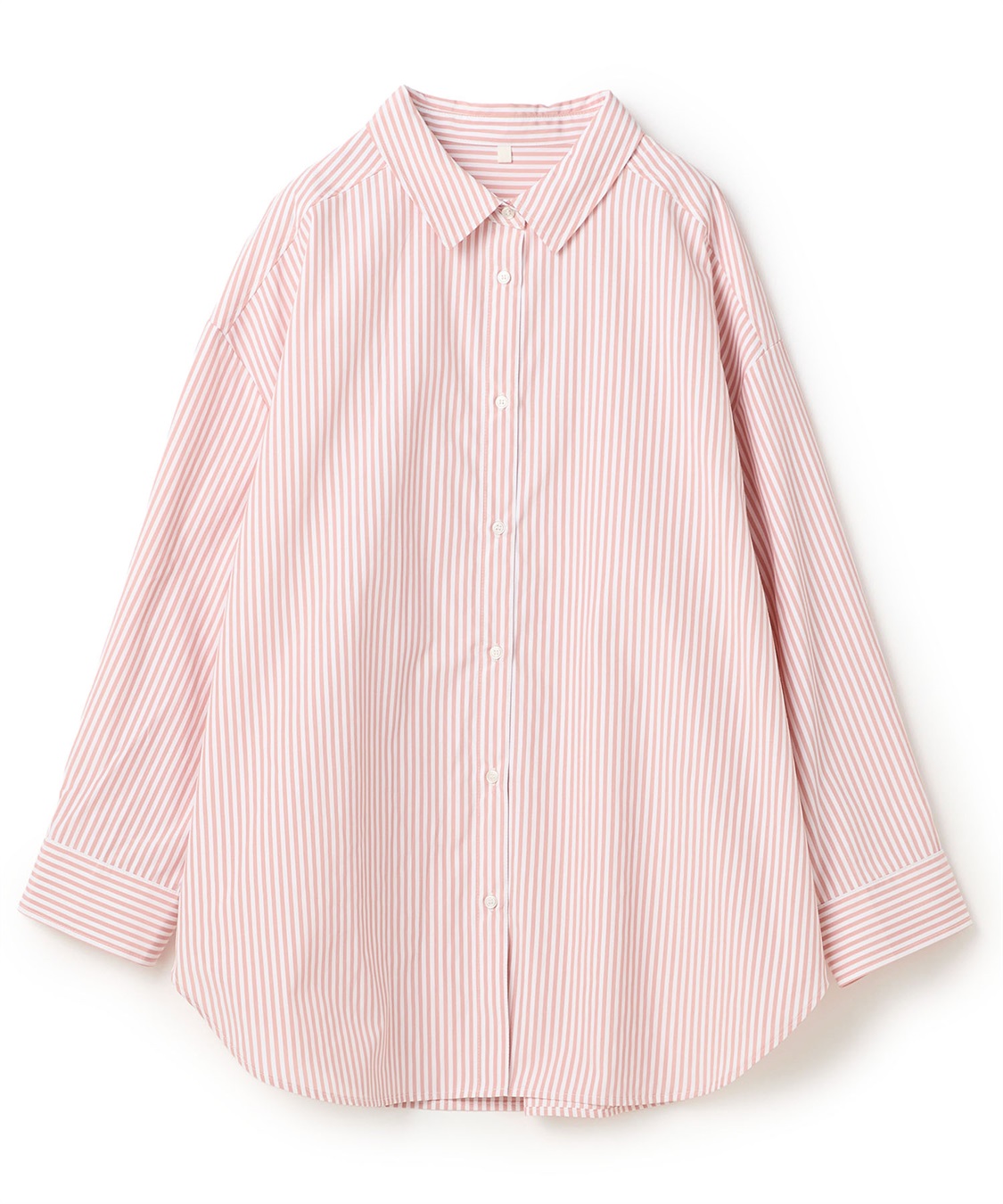 anyfee 【anyfee/大きいサイズ】リラックスフィットストライプ柄レギュラーシャツ/チュニック_variation_1