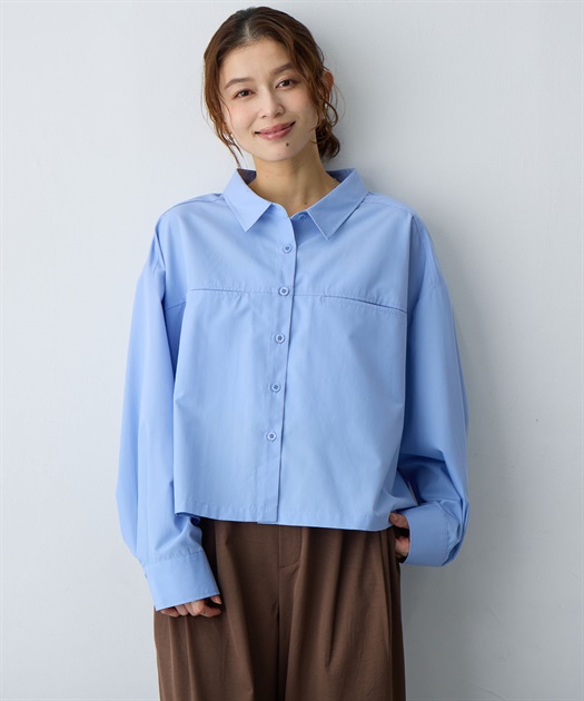 anyfee 【anyfee/大きいサイズ】ショート丈シャツ(2026SS)