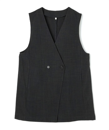 anyfee 【anyfee/大きいサイズ】リネン調ジレ/ベスト《接触冷感 ・UVカット・イージーケア 》（2026SS）_variationthumb_1