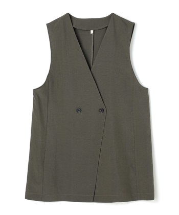 anyfee 【anyfee/大きいサイズ】リネン調ジレ/ベスト《接触冷感 ・UVカット・イージーケア 》（2026SS）_variationthumb_3