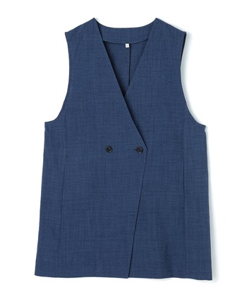 anyfee 【anyfee/大きいサイズ】リネン調ジレ/ベスト《接触冷感 ・UVカット・イージーケア 》（2026SS）_variationthumb_4