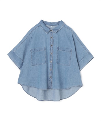 anyfee 【anyfee/大きいサイズ】ロールアップオーバーサイズデニムシャツ_variationthumb_2