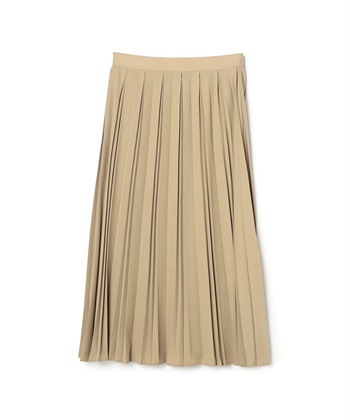 【anyfee/大きいサイズ】贅沢プリーツスカート(ベージュ-LL)