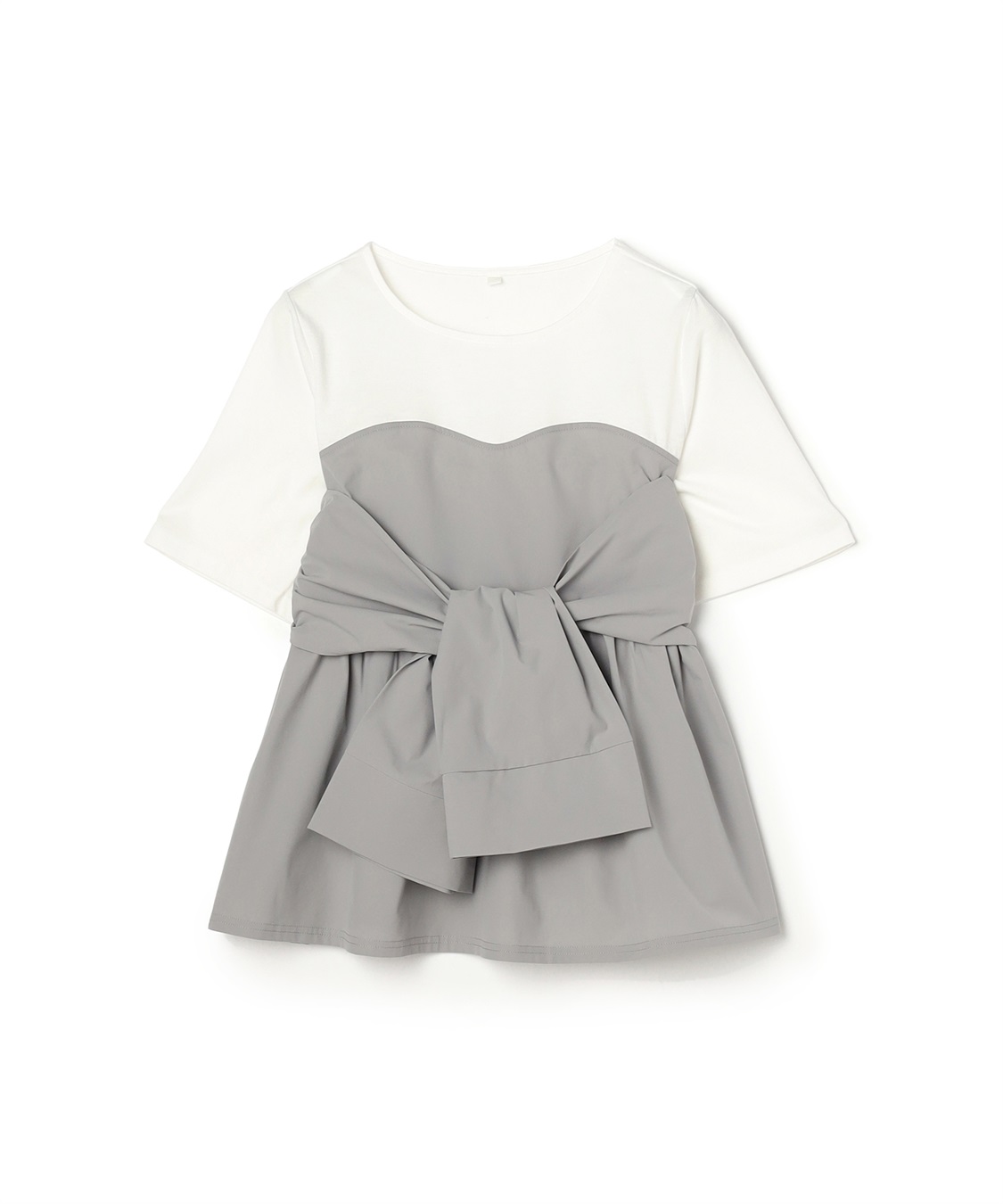 anyfee 【anyfee/大きいサイズ】シャツビスチェ巻き風プルオーバー_variation_1