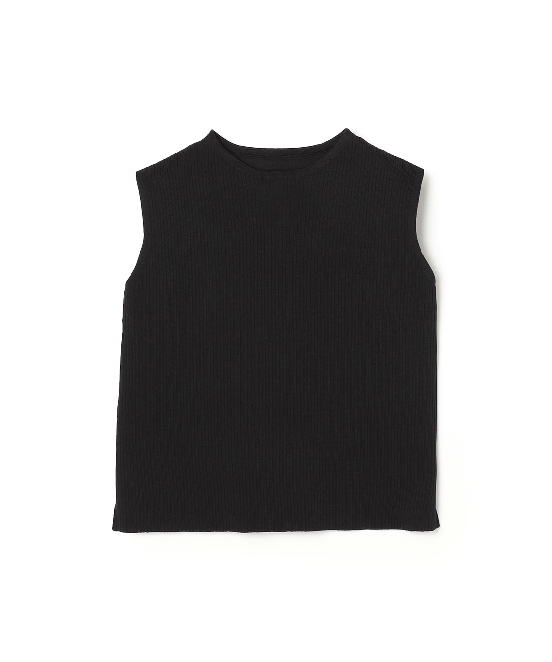 anyfee 【anyfee/大きいサイズ】リネンライククルーネックリブサマーニットタンク_variation_1
