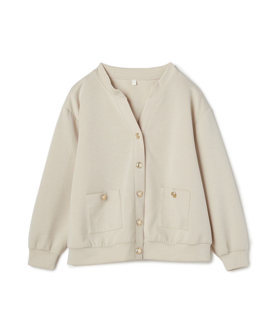 anyfee 【anyfee/大きいサイズ】ダンボールスキッパークルーネックカーディガン_main