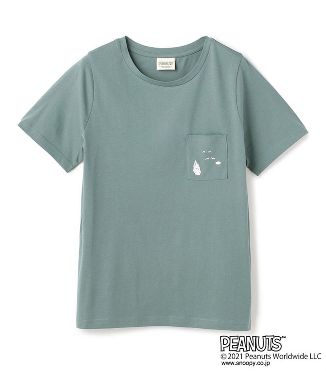 ピーナッツ Peanuts スヌーピー顔ポン刺繍tシャツ Cross Marche クロスプラス公式通販サイト