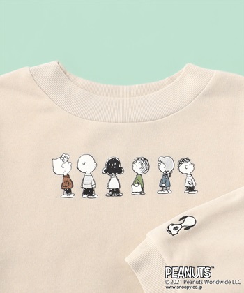 ピーナッツ Peanuts スヌーピー文字モコワッペン裏起毛プルオーバー Cross Marche クロスプラス公式通販サイト